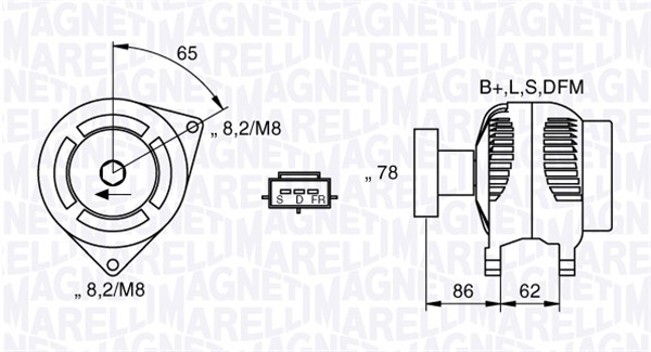 MAGNETI MARELLI 063731475010 Alternatore-Alternatore-Ricambi Euro