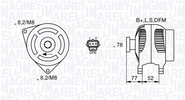 MAGNETI MARELLI 063377418010 Alternatore