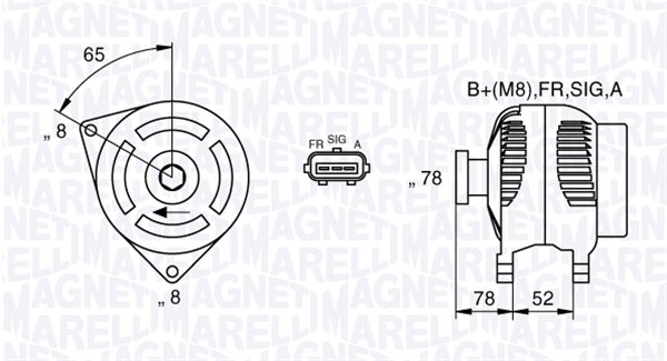 MAGNETI MARELLI 063377421010 Alternatore