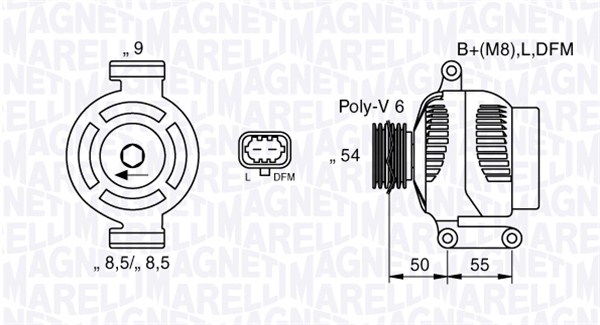 MAGNETI MARELLI 063377424010 Alternatore-Alternatore-Ricambi Euro