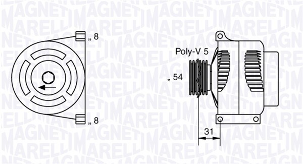 MAGNETI MARELLI 063377426010 Alternatore-Alternatore-Ricambi Euro