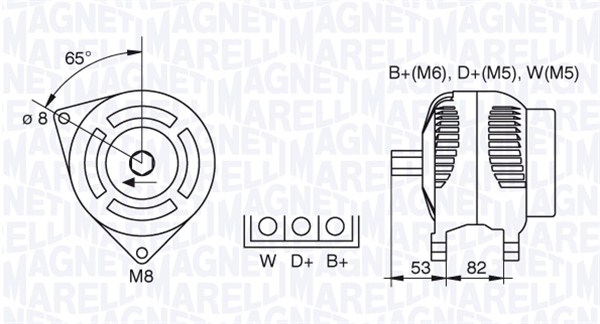 MAGNETI MARELLI 063377460010 Alternatore-Alternatore-Ricambi Euro