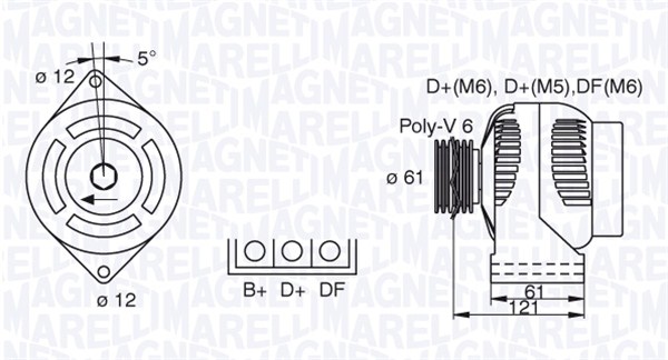 MAGNETI MARELLI 063377491010 Alternatore