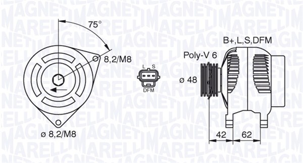 MAGNETI MARELLI 063380008010 Alternatore