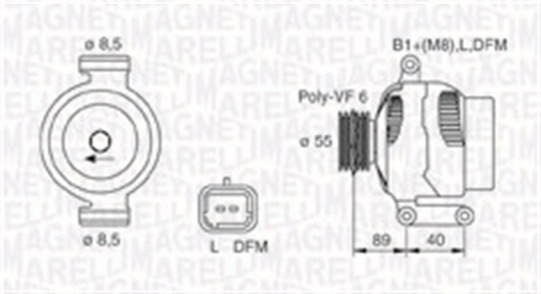 MAGNETI MARELLI 063731544010 Alternatore-Alternatore-Ricambi Euro