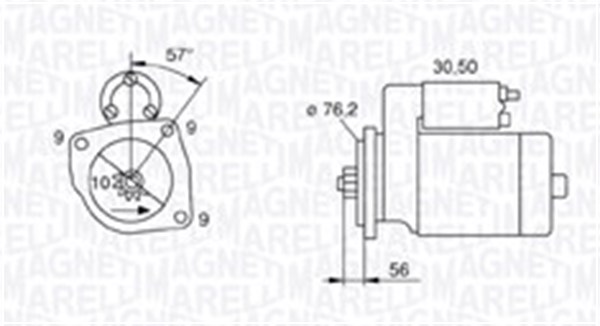 MAGNETI MARELLI 063720801010 Motorino d'avviamento-Motorino d'avviamento-Ricambi Euro