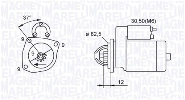 MAGNETI MARELLI 063721264010 Motorino d'avviamento-Motorino d'avviamento-Ricambi Euro