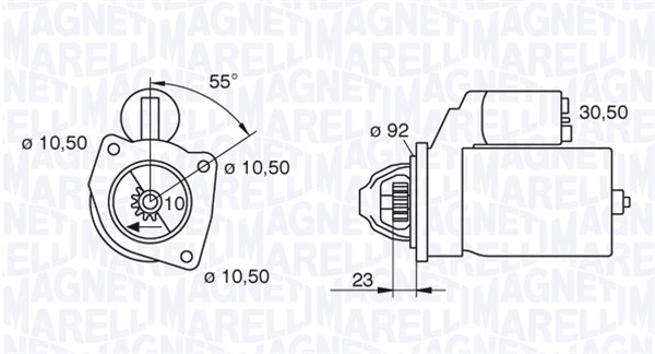 MAGNETI MARELLI 063227569010 Motorino d'avviamento-Motorino d'avviamento-Ricambi Euro