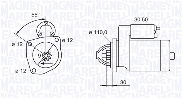 MAGNETI MARELLI 063522235040 Motorino d'avviamento-Motorino d'avviamento-Ricambi Euro