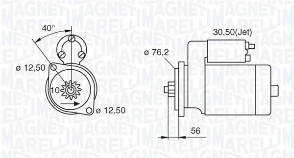 MAGNETI MARELLI 063521204000 Motorino d'avviamento-Motorino d'avviamento-Ricambi Euro