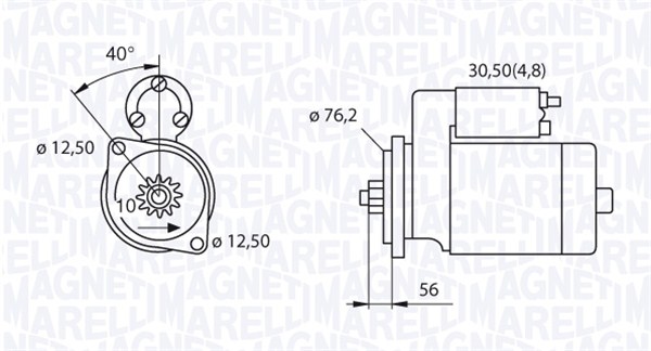 MAGNETI MARELLI 063521230180 Motorino d'avviamento-Motorino d'avviamento-Ricambi Euro