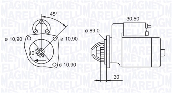 MAGNETI MARELLI 063522630200 Motorino d'avviamento-Motorino d'avviamento-Ricambi Euro