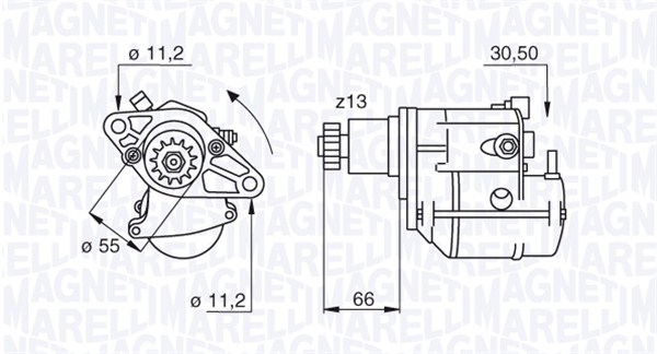 MAGNETI MARELLI 063280053010 Motorino d'avviamento-Motorino d'avviamento-Ricambi Euro