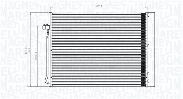 MAGNETI MARELLI 350203795000 Condensatore, Climatizzatore-Condensatore, Climatizzatore-Ricambi Euro