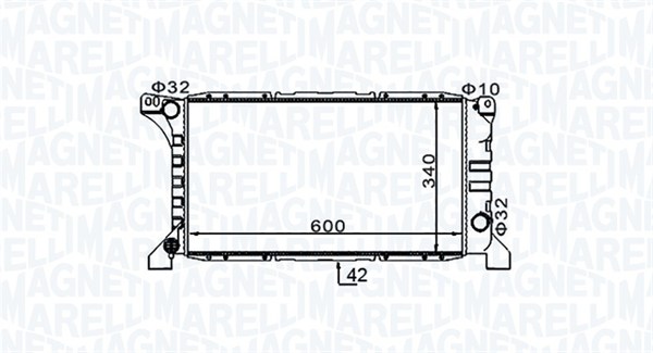 MAGNETI MARELLI 350213154200 Radiatore, Raffreddamento motore