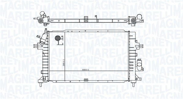 MAGNETI MARELLI 350213176100 Radiatore, Raffreddamento motore