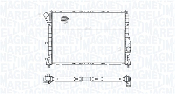 MAGNETI MARELLI 350213177100 Radiatore, Raffreddamento motore-Radiatore, Raffreddamento motore-Ricambi Euro