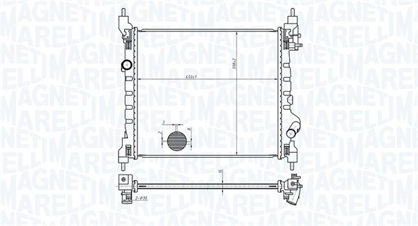 MAGNETI MARELLI 350213178800 Radiatore, Raffreddamento motore