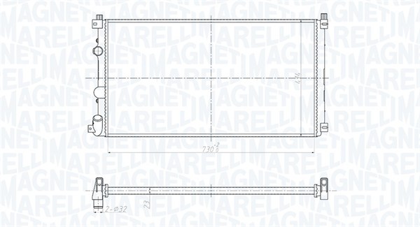 MAGNETI MARELLI 350213181500 Radiatore, Raffreddamento motore