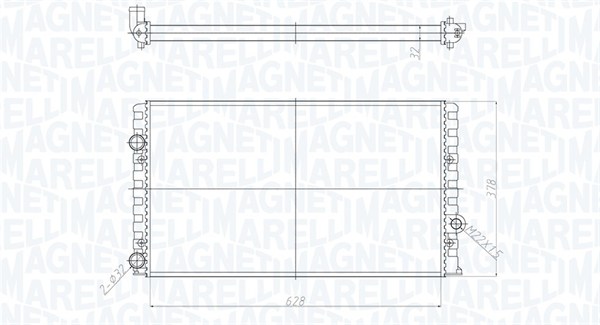 MAGNETI MARELLI 350213190700 Radiatore, Raffreddamento motore