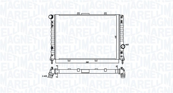 MAGNETI MARELLI 350213192100 Radiatore, Raffreddamento motore