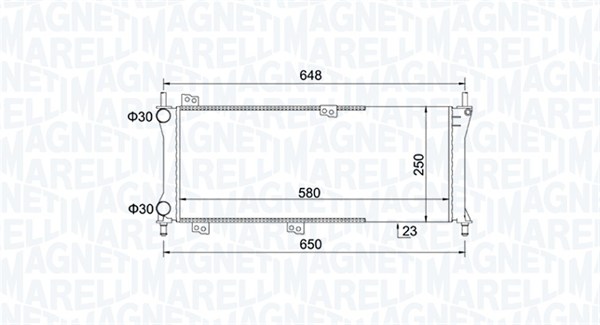 MAGNETI MARELLI 350213814000 Radiatore, Raffreddamento motore