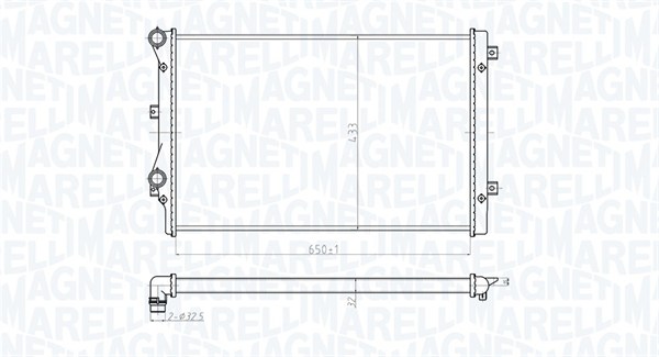 MAGNETI MARELLI 350213852000 Radiatore, Raffreddamento motore-Radiatore, Raffreddamento motore-Ricambi Euro