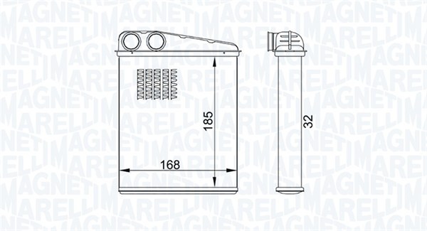 MAGNETI MARELLI 350218457000 Scambiatore calore, Riscaldamento abitacolo