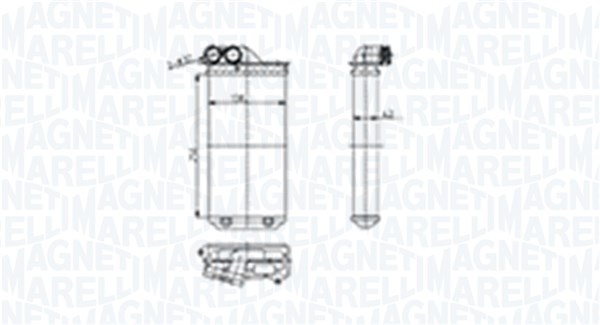 MAGNETI MARELLI 350218460000 Scambiatore calore, Riscaldamento abitacolo-Scambiatore calore, Riscaldamento abitacolo-Ricambi Euro