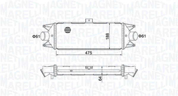 MAGNETI MARELLI 351319204010 Intercooler-Intercooler-Ricambi Euro