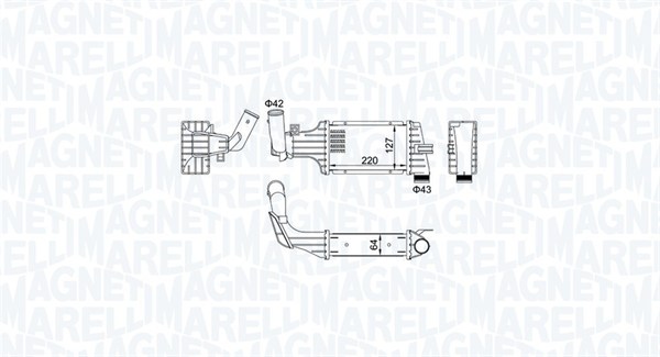 MAGNETI MARELLI 351319204160 Intercooler-Intercooler-Ricambi Euro