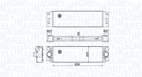 MAGNETI MARELLI 351319204760 Intercooler-Intercooler-Ricambi Euro