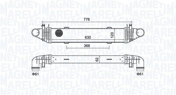 MAGNETI MARELLI 351319205040 Intercooler-Intercooler-Ricambi Euro