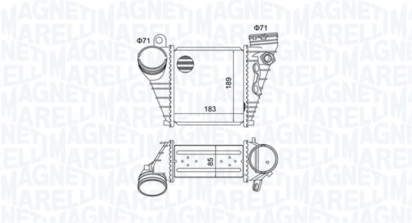 MAGNETI MARELLI 351319205230 Intercooler-Intercooler-Ricambi Euro