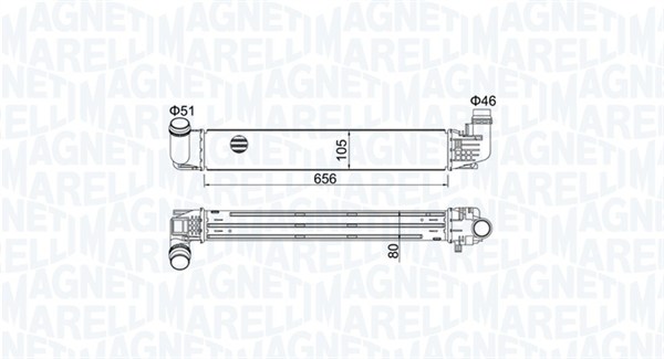 MAGNETI MARELLI 351319205360 Intercooler-Intercooler-Ricambi Euro