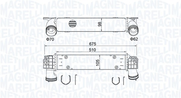 MAGNETI MARELLI 351319205460 Intercooler-Intercooler-Ricambi Euro