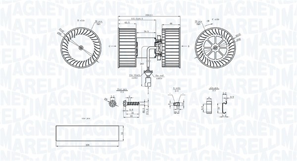 MAGNETI MARELLI 069412208010 Ventilatore abitacolo-Ventilatore abitacolo-Ricambi Euro