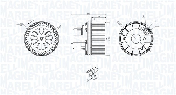 MAGNETI MARELLI 069412235010 Ventilatore abitacolo-Ventilatore abitacolo-Ricambi Euro