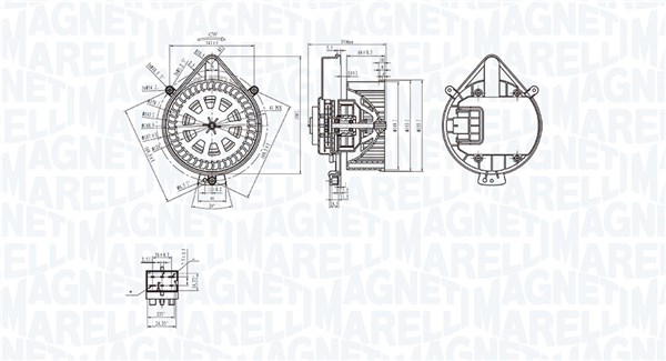 MAGNETI MARELLI 069412281010 Ventilatore abitacolo