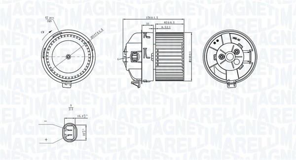 MAGNETI MARELLI 069412282010 Ventilatore abitacolo-Ventilatore abitacolo-Ricambi Euro