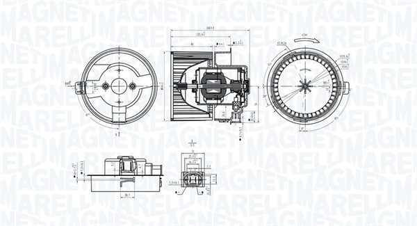 MAGNETI MARELLI 069412311010 Ventilatore abitacolo