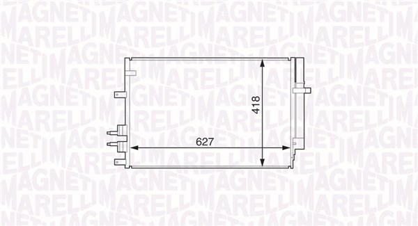 MAGNETI MARELLI 350203615000 Condenser, air conditioning for ALFA ROMEO
