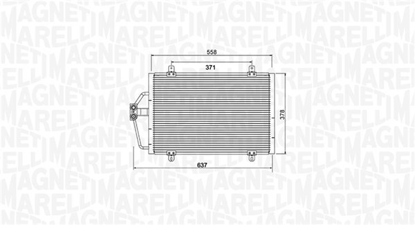 MAGNETI MARELLI 350203784000 Condenser, air conditioning for RENAULT