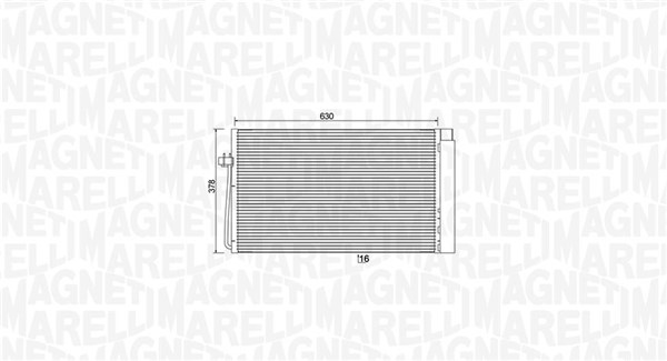 MAGNETI MARELLI 350203899000 Condenser, air conditioning for BMW