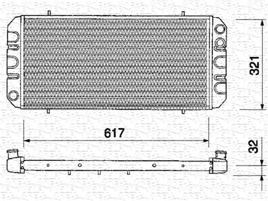 MAGNETI MARELLI 350213216000 Radiatore, Raffreddamento motore-Radiatore, Raffreddamento motore-Ricambi Euro