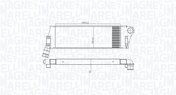 MAGNETI MARELLI 351319206240 Ψυγείο αέρα υπερπλήρωσης for RENAULT