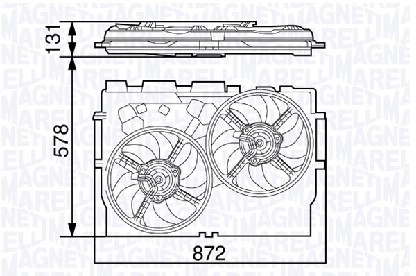 MAGNETI MARELLI 069422583010 Ventola, Raffreddamento motore