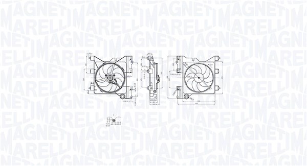 MAGNETI MARELLI 069422852010 Fan, engine cooling