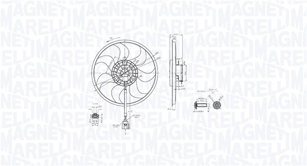 MAGNETI MARELLI 069422889010 Fan, engine cooling
