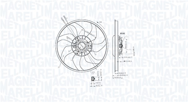 MAGNETI MARELLI 069422897010 Fan, engine cooling